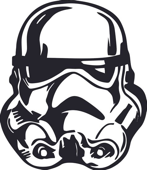 Storm Trooper Star Wars Cartoon Character Wall Art Vinyl Sticker Design ...