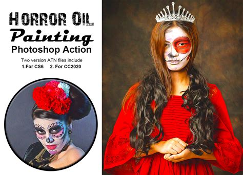 Horror Oil Painting Photoshop Action - FilterGrade