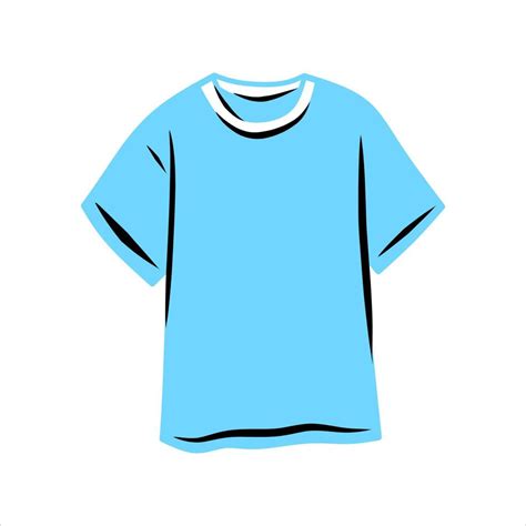 Cartoon Blue Casual Top T Shirt 7008223 Vector Art At Vecteezy