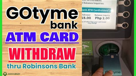 How To Withdraw In Gotyme Via Robinsons Supermarket Gotyme Digital