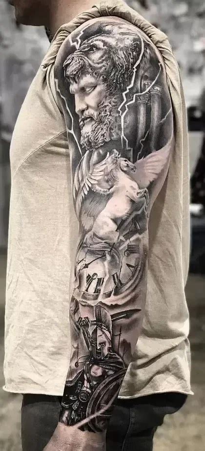 Hercules Greek Mythology Tattoo Sleeve TATTOOGOTO