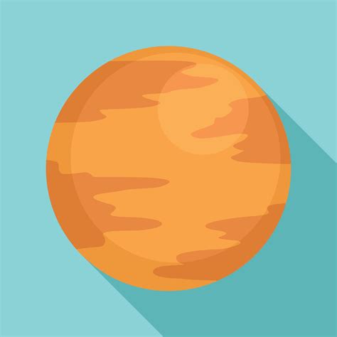 Icono Del Planeta Mercurio Estilo Plano Vector En Vecteezy