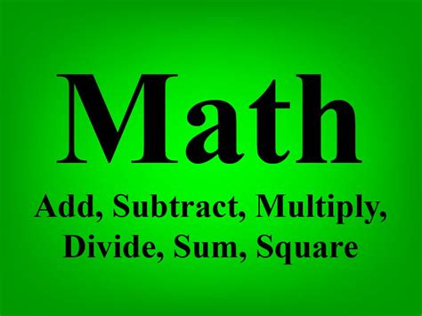 Math In Google Sheets Add Sum Subtract Multiply Divide Square