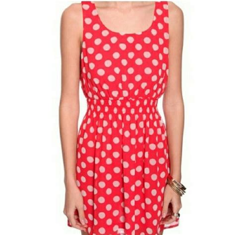 60 Off Forever 21 Dresses And Skirts F21 Red Polka Dot Dress From Phạm S Closet On Poshmark