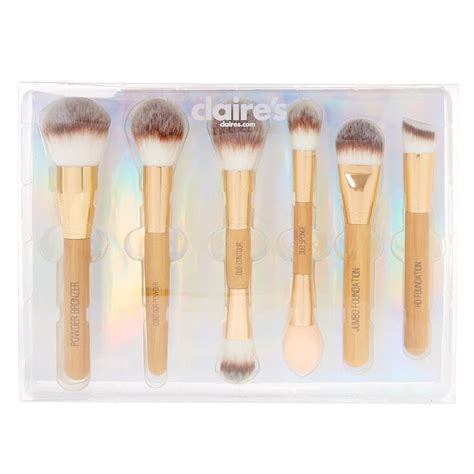 6 Pack Makeup Bamboo Brush T Set Claires Us