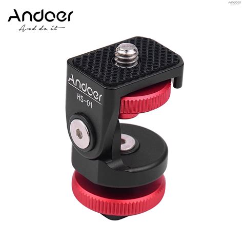 Andoer Hs 01 อะแดปเตอร์เมาท์ขาตั้งกล้อง อะลูมิเนียมอัลลอย พร้อมสกรู 1 4