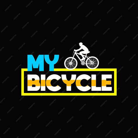 Premium Vector Bicycle T Shirt Design Bicycle L Typography Vector