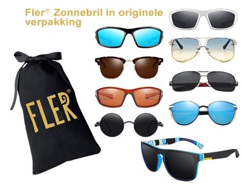 Fler Sunglasses Zonnebril Met Uv En Polarisatie Filter Zwart