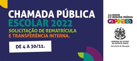 Sedu Período Aberto Para Rematrícula E Ou Transferência Interna Da