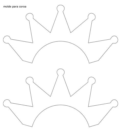 Molde De Coroa Em Eva Para Imprimir De Feltro Papel E Mais