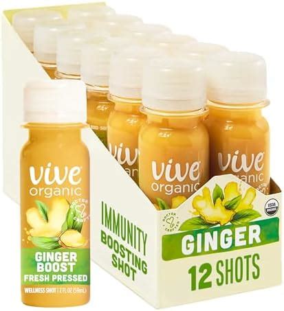 Amazon Vive Organic Immune Support Ginger Shot Cold Pressed