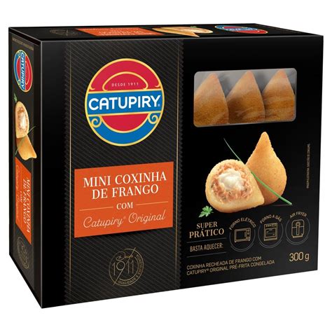 Mini Coxinha Congelada Pré Frita Recheio Frango Com Catupiry Caixa 300g Pão De Açúcar