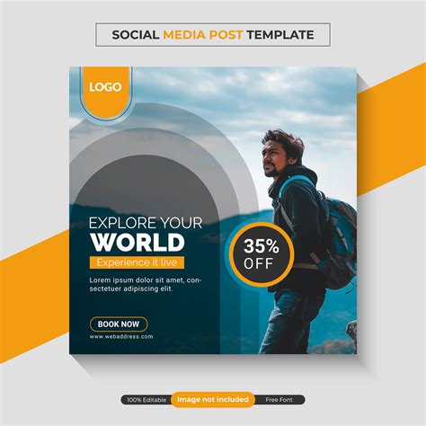 Travel Agency Social Media Template Behance