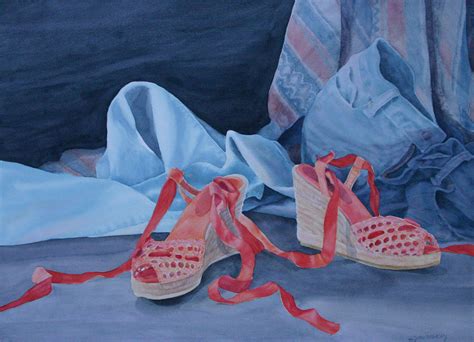 Shoe Series Paintings Drawings Of Shoes LYNNE SAUNDERS