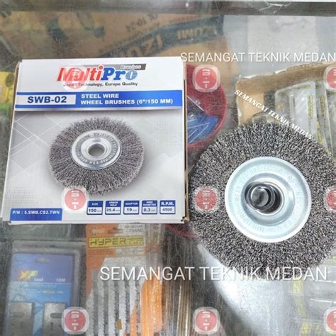 Jual Sikat Kawat Piring Flat Wheel Wire Brush Mm Multipro Swb