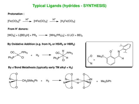 Ppt Typical Ligands Hydrides And Dihydrogen Powerpoint Presentation