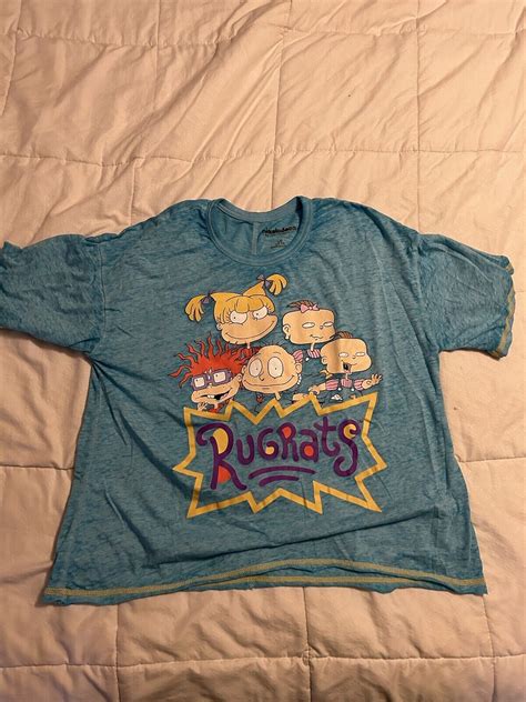 Nickelodeon RugRats Girl S Womens Teal Top T Shirt La Gem