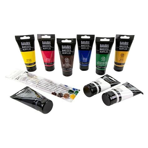 Liquitex Basics Acrylfarben Set Starter Box 9 Stk X 75 Ml Tube