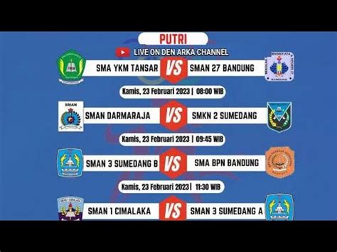 LIVE Voli UNSAP SPORT COMPETITIONS SEJABAR SMAN 27 BANDUNG VS SMA