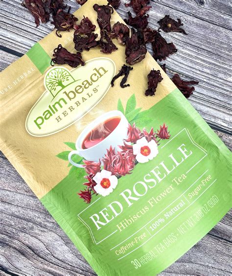 Red Roselle Hibiscus Flower Tea By Palm Beach Herbals Count Tea