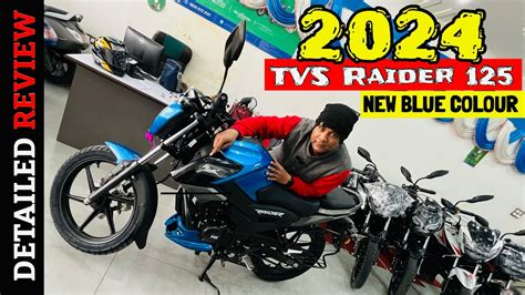 Tvs Raider F Blue Colour Smartxonnect Detailed Review On Road