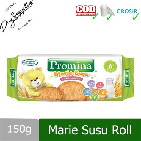 Promina Biskuit Marie Susu Roll 150g 6 Bulan Biskuit Bayi 6 Bulan