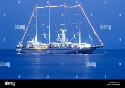 Yacht In Sea Stock Photo Alamy