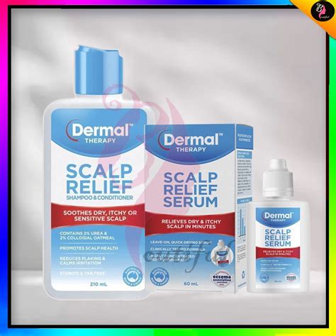 Dermal Therapy Scalp Relief Shampoo And Conditioner Scalp Serum Anti Itchy Soothing Cream