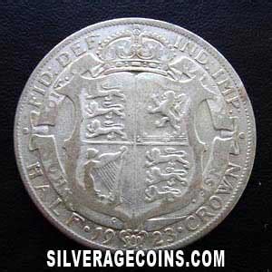 George V British Silver Half Crown Silver Age Coins