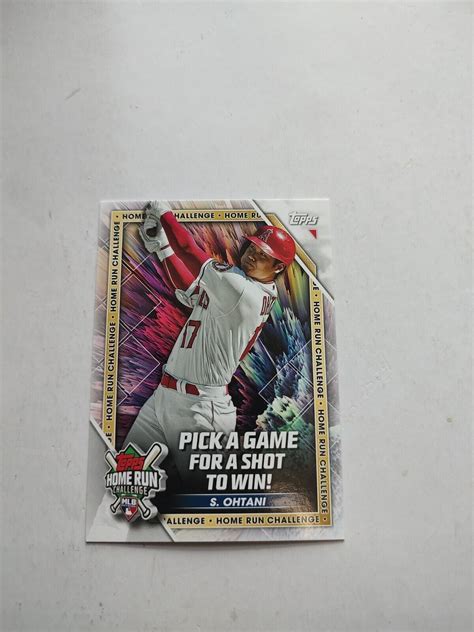 Shohei Ohtani Topps Series Home Run Challenge Card Unscratched