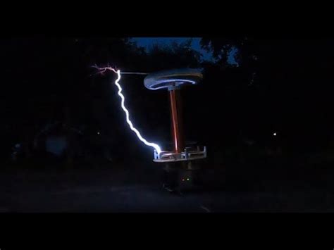 Large Tesla Coil Rail Strike YouTube