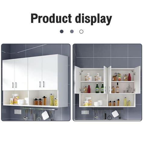 Exinhome Kitchen Cabinet Hanging Cabinet Cupboard Bedroom Wall Cabinet