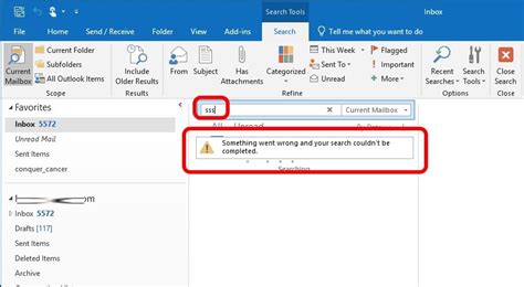 Solved Outlook Something Went Wrong And Your Search Couldnt Be