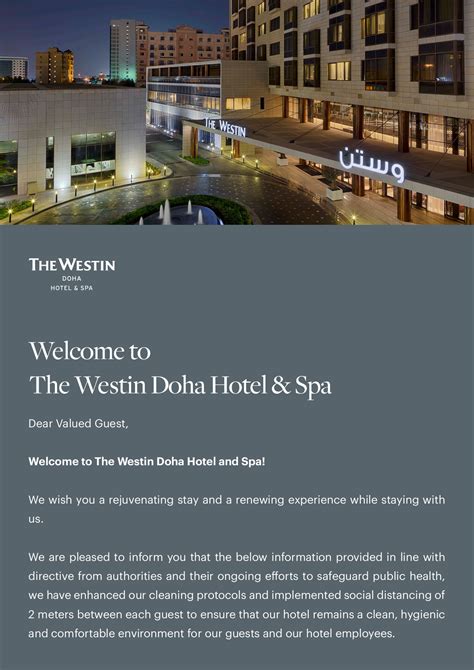 Welcome to The Westin Doha Hotel and Spa - Westin.doha - Page 1 - 6