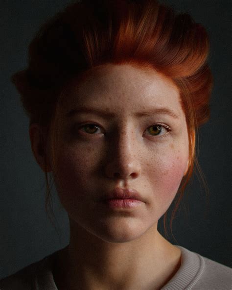 Creating A Realistic Red Haired Woman In Zbrush Maya And Xgen Xgen