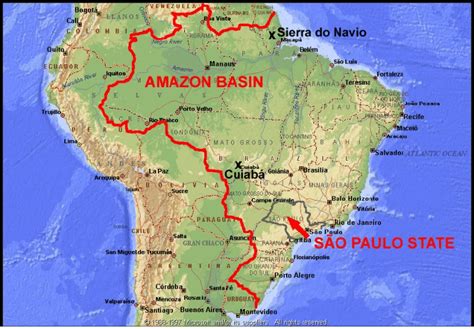 Sao Paulo Brazil World Map