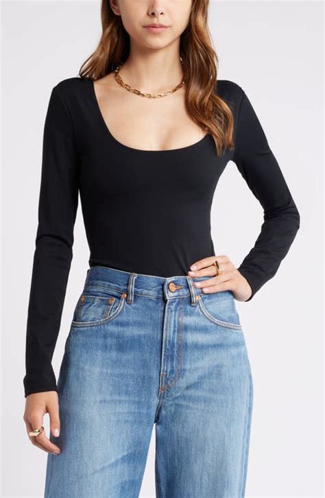 Womens Scoop Neck Blouses Nordstrom