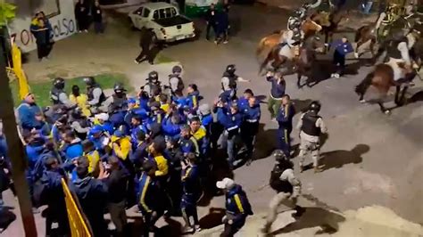 Serios Incidentes Entre Los Hinchas De Boca Y La Polic A En La Previa