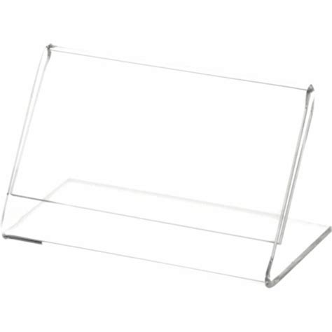 Plymor Clear Acrylic Sign Display Literature Holder Angled 35 W X