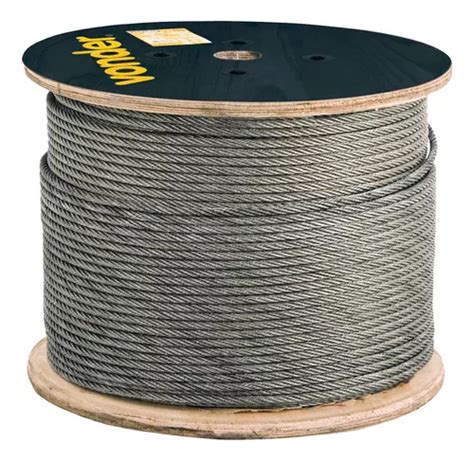 Cabo De Aço Vonder Fibra Galvanizado 6x7 100m 1 59mm 1 16