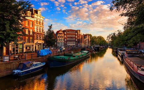 Amsterdam At Dusk Hd X Id Wallpaper Abyss