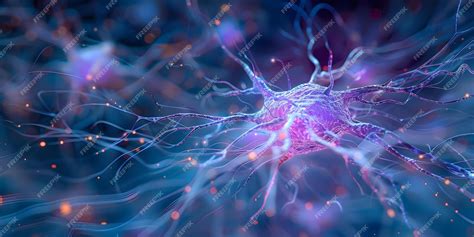 Premium Photo How Nerve Cells Transmit Signals Concept