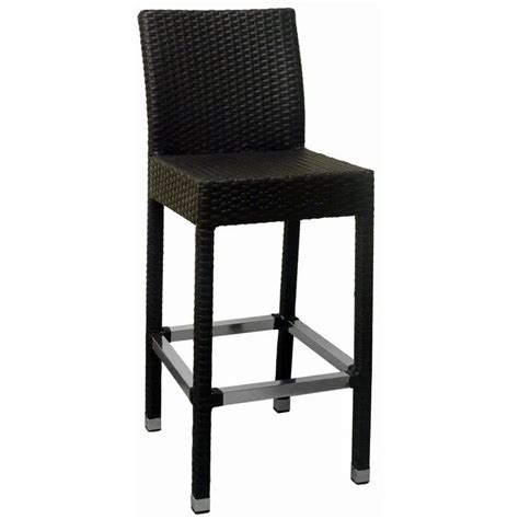 Felix Woven Black Rattan Patio Bar Stool Woven Bar Stools Rattan Bar