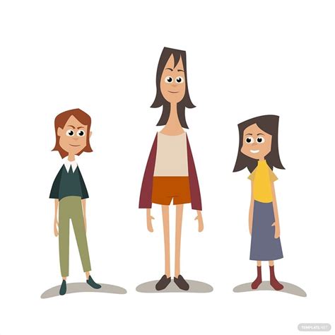 Cartoon People Vector in EPS, Illustrator, JPG, PNG, SVG - Download ...