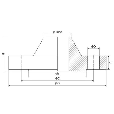 Bride Collerette Pn Type B Din Inox L Sofra Inox