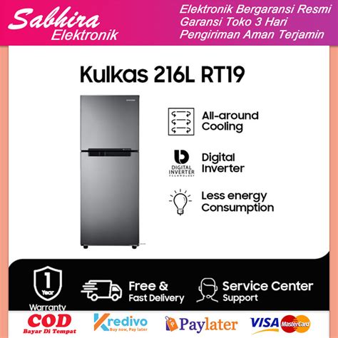 Jual Kulkas 2 Pintu Samsung Series Rt19m30 Dengan All Round Cooling 203