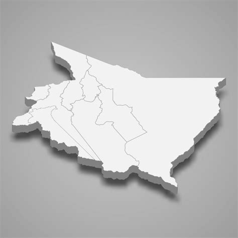 Premium Vector 3d Isometric Map Of Cartago Is A Province Of Costa Rica