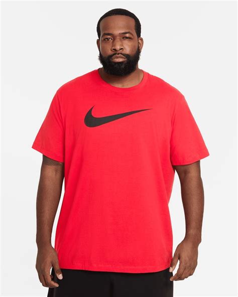 T Shirt Nike Sportswear Rouge Noir Pour Homme EKINSPORT