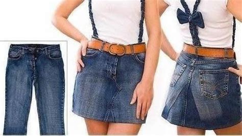 DIY muy útil de como transformar un pantalón vaquero en una falda