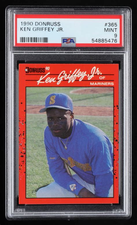 Ken Griffey Jr 1990 Donruss 365 PSA 9 Pristine Auction